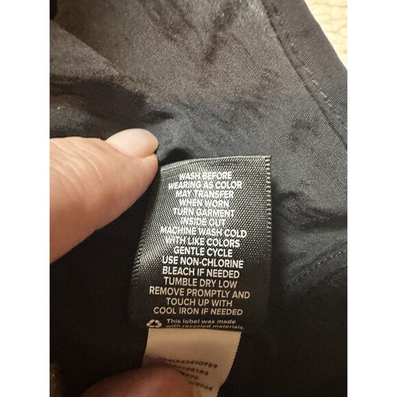 Torrid Plus Rayon Button Front V Neck Deep Black Blouse Sz 4X (26) - Picture 6 of 9